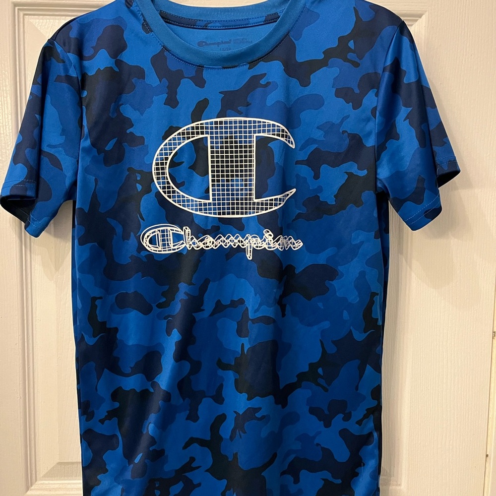 Champion Blue Camo Kids T-Shirt